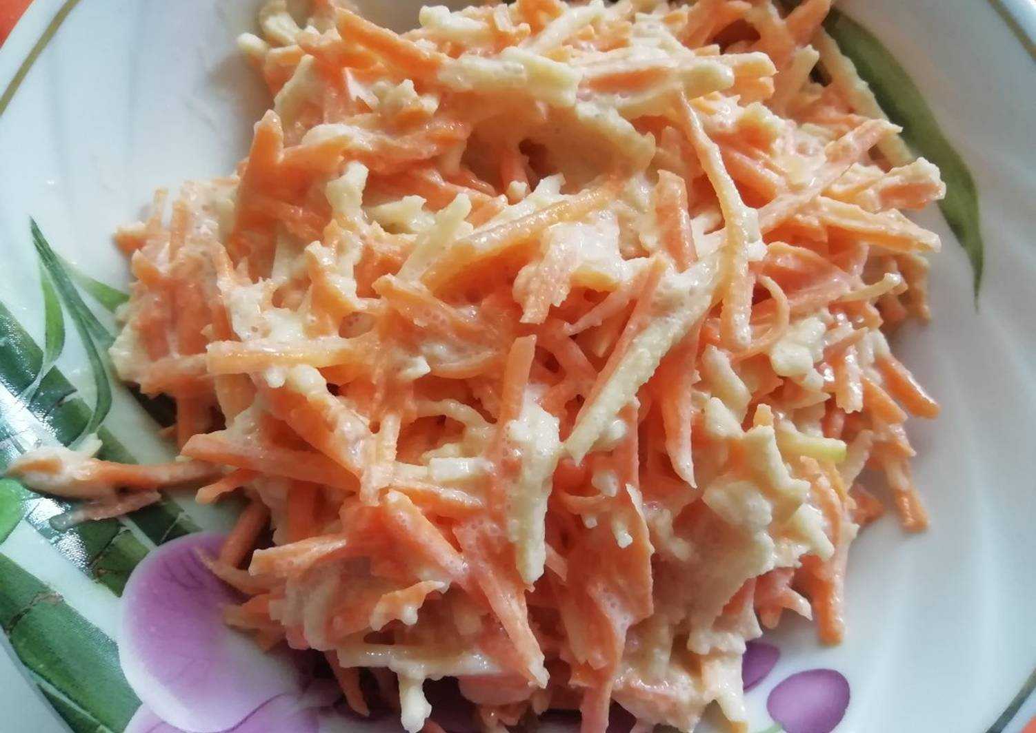 Салат из моркови и яблока в простых и изысканных рецептах
