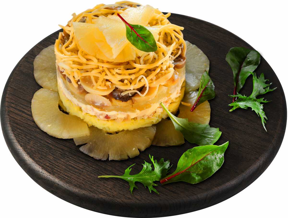 Салат викинг с ананасом и курицей рецепт с фото пошагово - 1000.menu