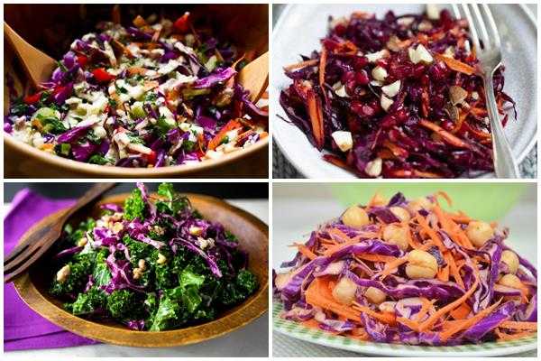 Очень вкусный салат из красной капусты - рецепт с фото