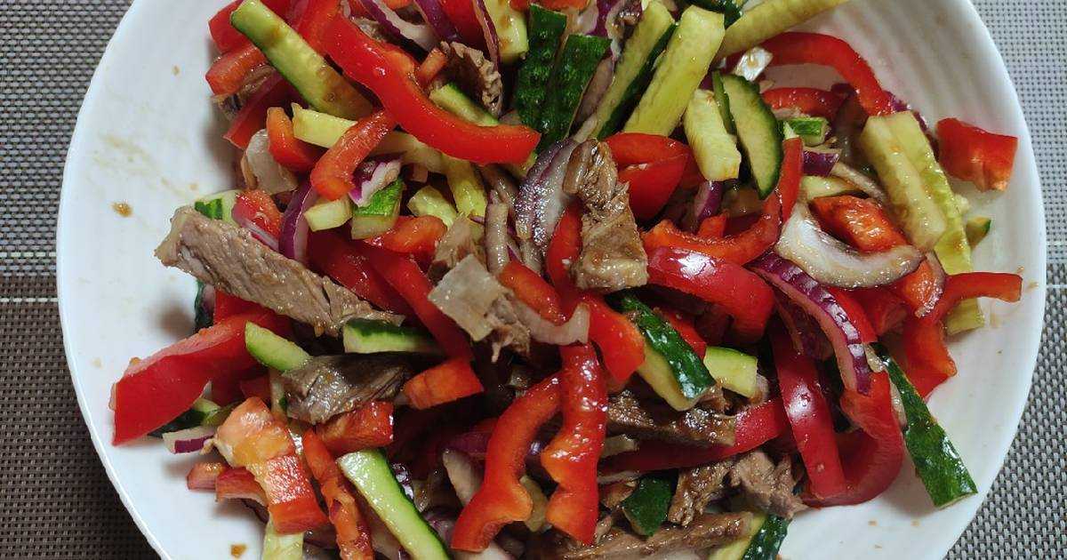 Салаты из говядины с огурцами, 37 рецептов, фото-рецепты
