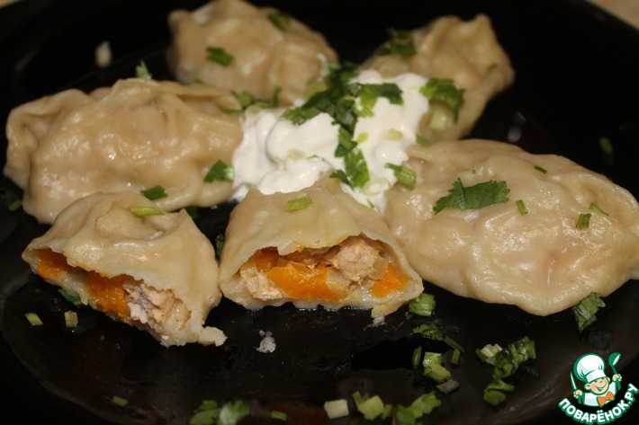 Манты с тыквой: овощные, с фаршем, с мясом, по-узбекски