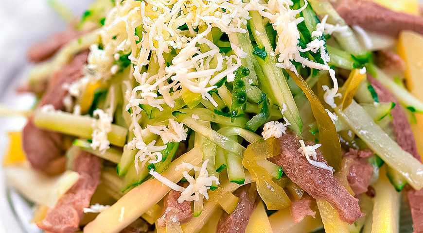 Самый вкусный салат из свиного языка - простые пошаговые рецепты