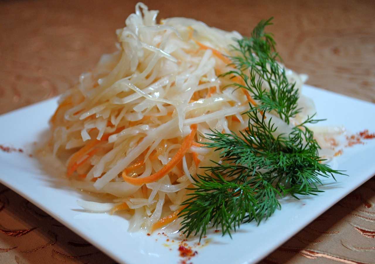 Капуста квашеная быстрого приготовления: 12 вкусных рецептов в домашних условиях