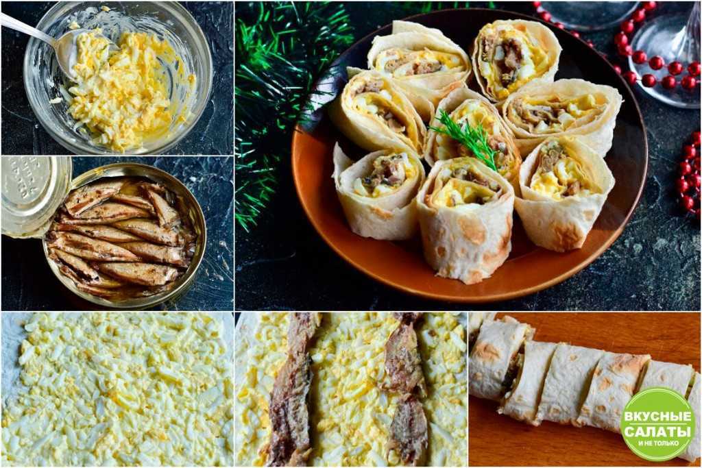 Положите красную рыбу на лаваш и сверните рулетом — вкусная закуска готова, очень просто!