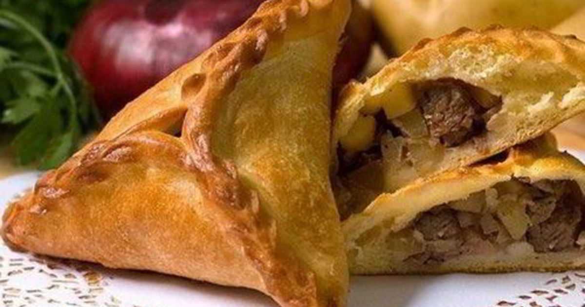 Татарский пирог губадия с рисом и изюмом