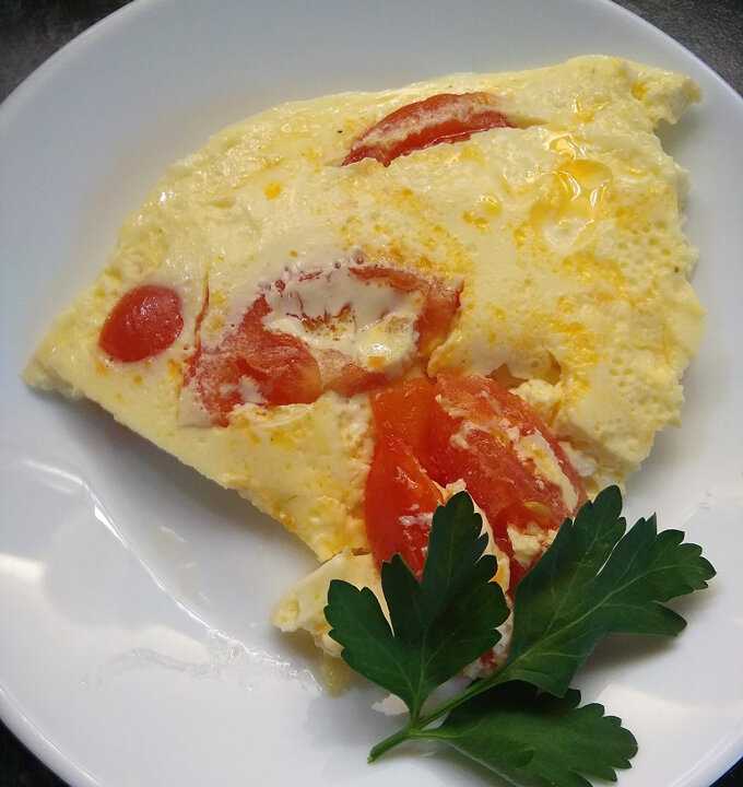 Омлет в сковородке