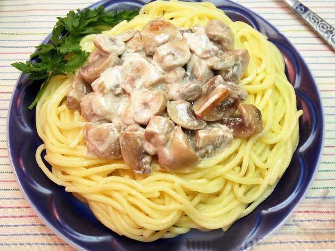 Паста с грибами: 12 вкусных рецептов (пошагово)