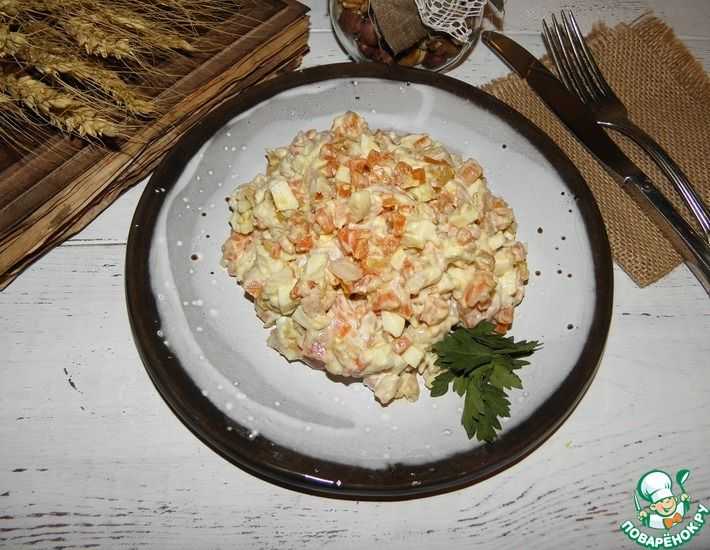 Рецепт: салаты из копченого окорочка