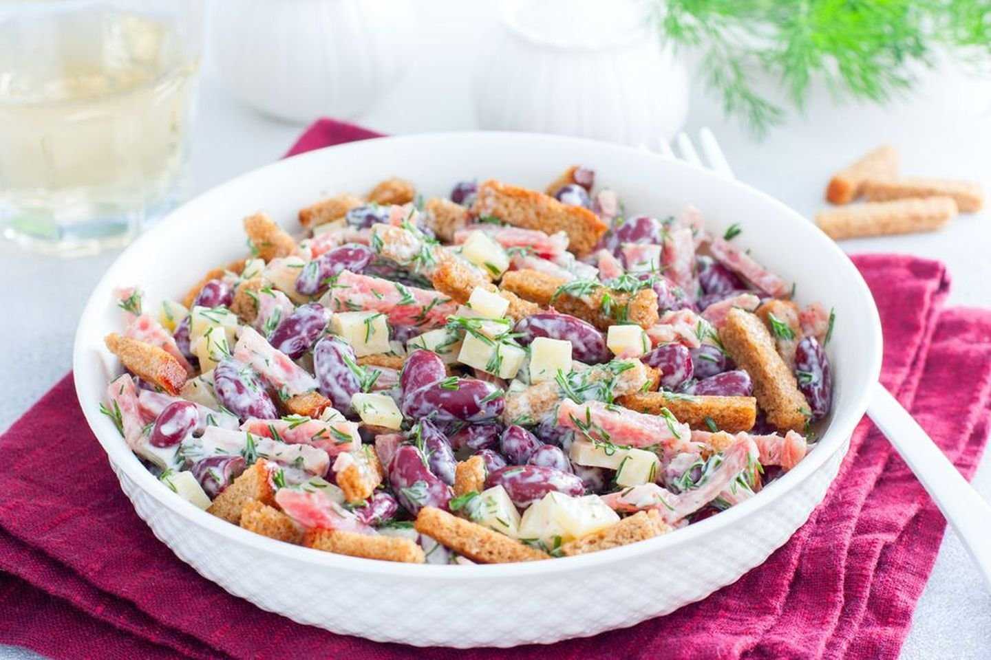 Салат с корейской морковью и фасолью - из кулинарного арсенала хозяйки: рецепт с фото и видео