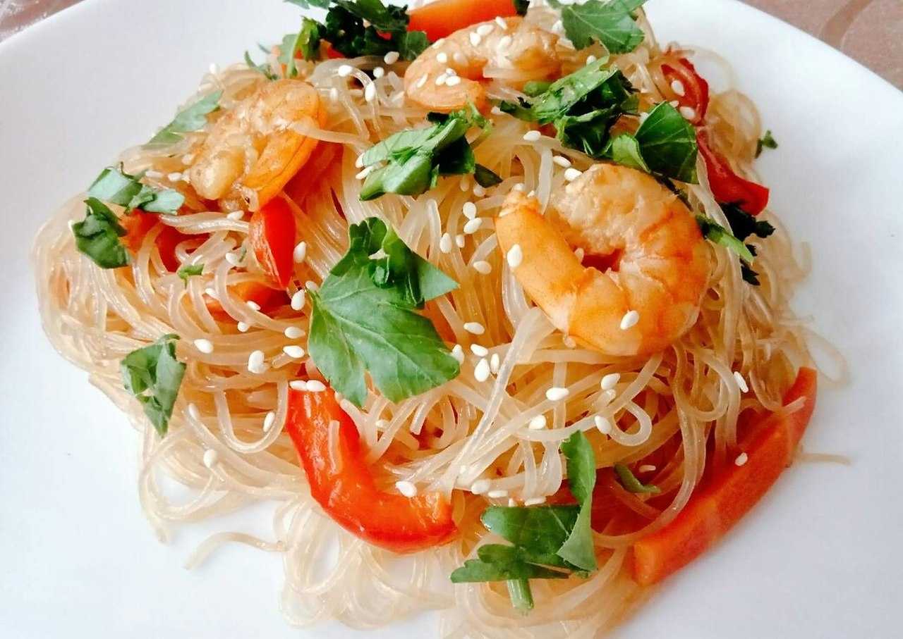 Фунчоза с морепродуктами: рецепты приготовления в домашних условиях