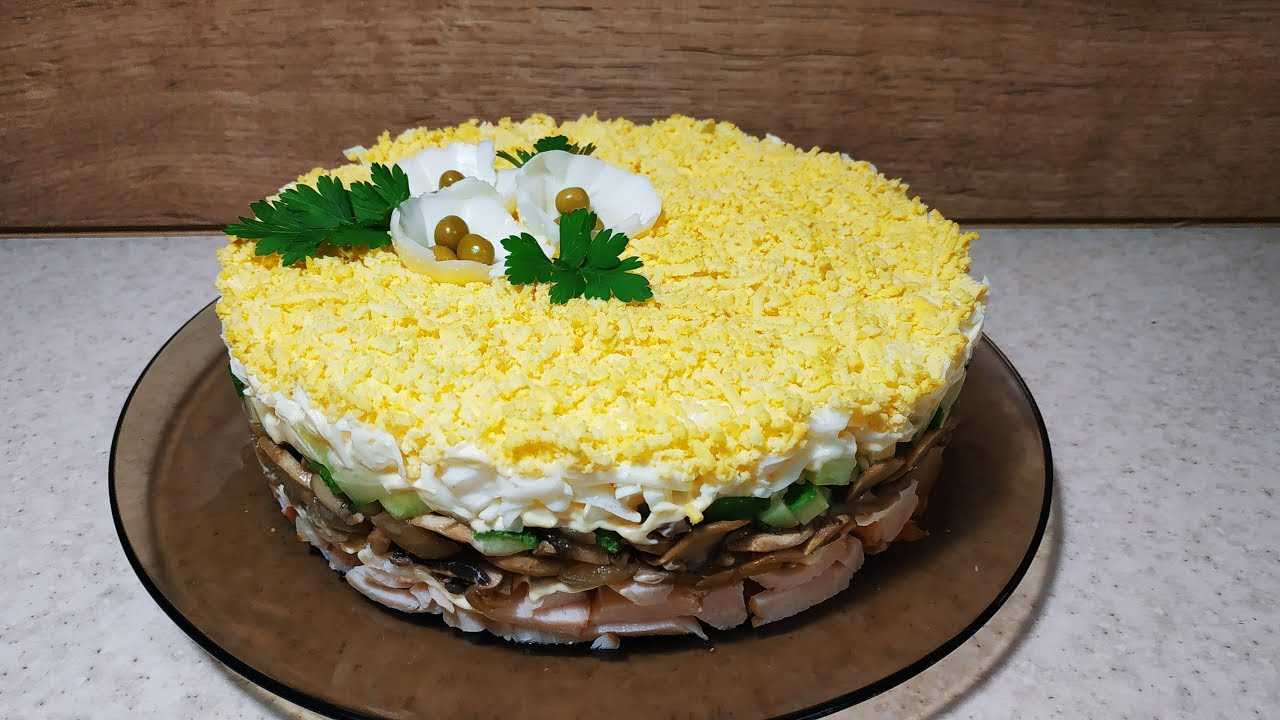 Салат с копченой курицей и корейской морковкой -пошаговый рецепт с фото