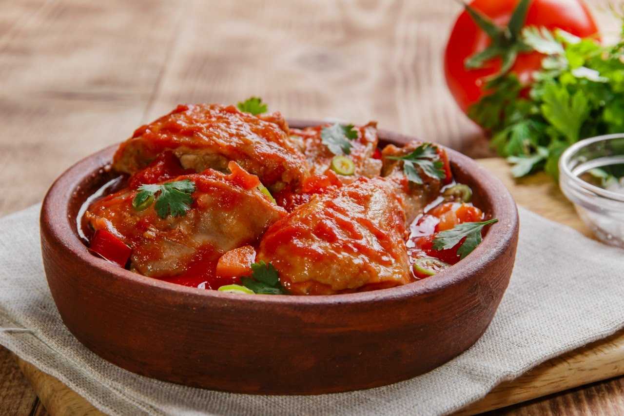 Чахохбили из курицы по-грузински – пошаговый фото рецепт