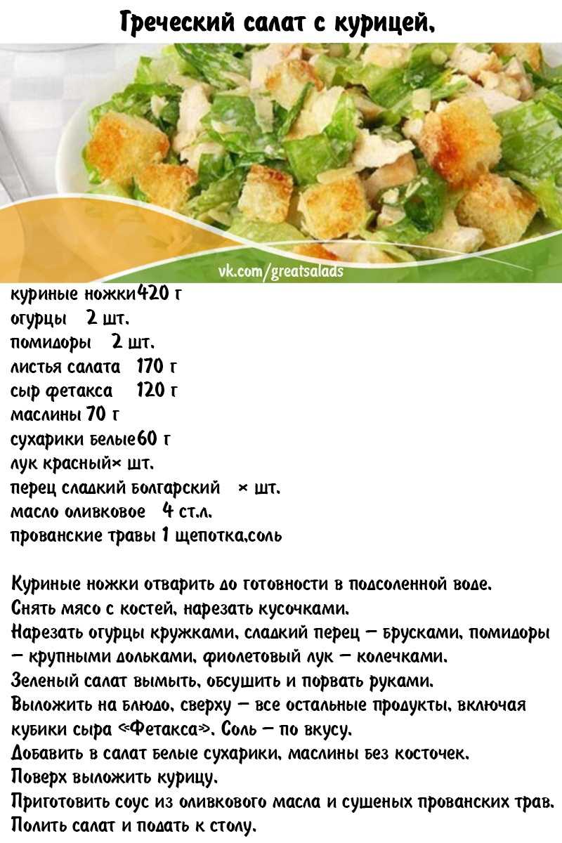 Салат цезарь с курицей