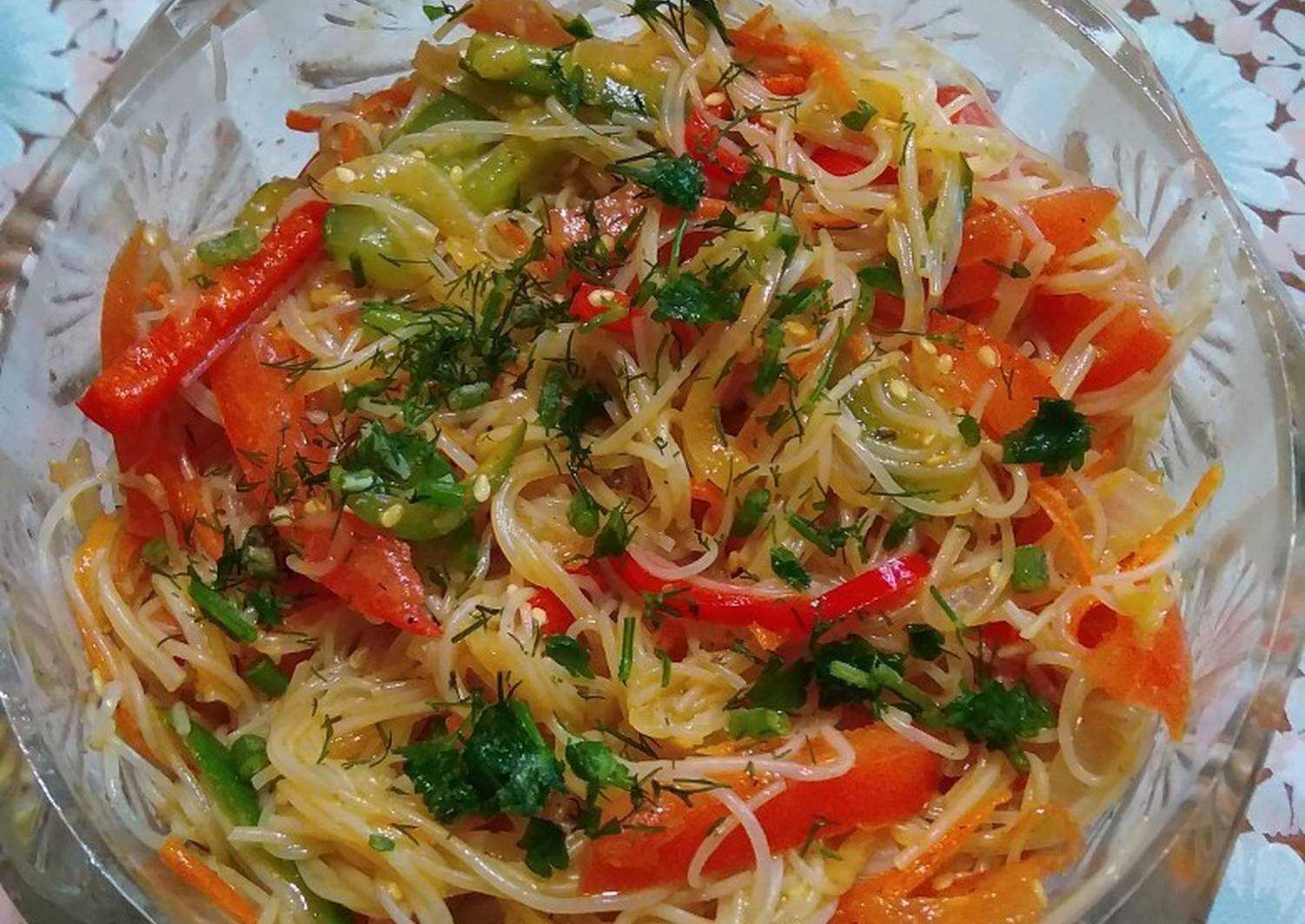 Как приготовить салат фунчоза по–корейски вкусно