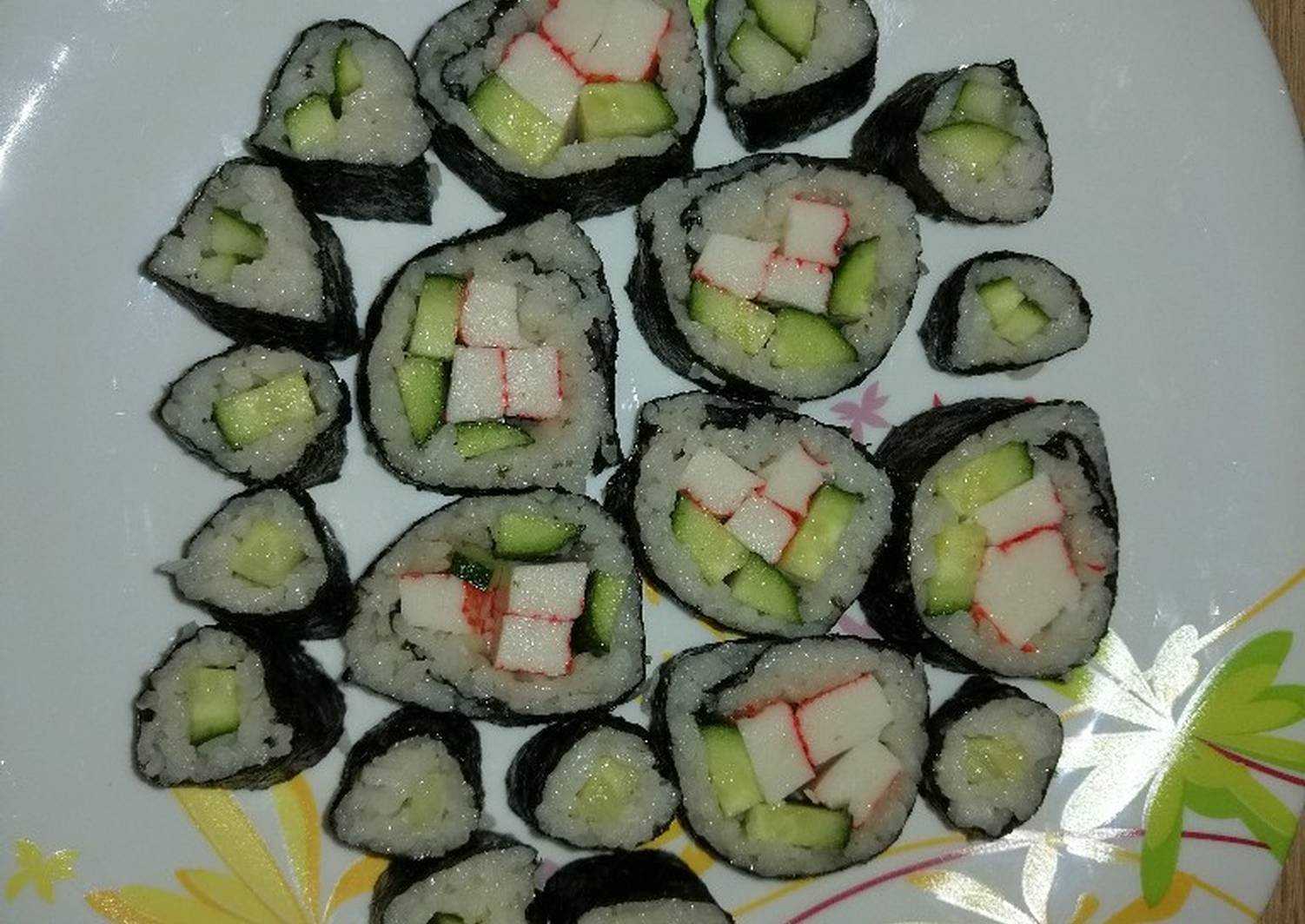 🚩 роллы с крабовыми палочками и огурцом в домашних условиях