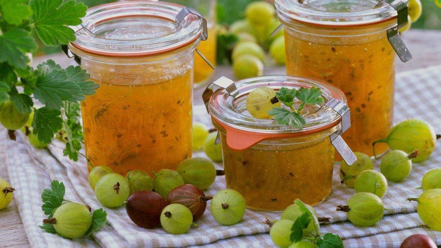 Варенье из крыжовника с апельсинами, по-царски, королевское, с лимоном, пятиминутка, через мясорубку, без варки, рецепт с фото пошагово