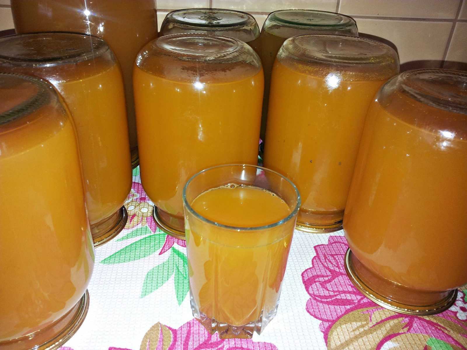Морковный сок с лимоном на зиму