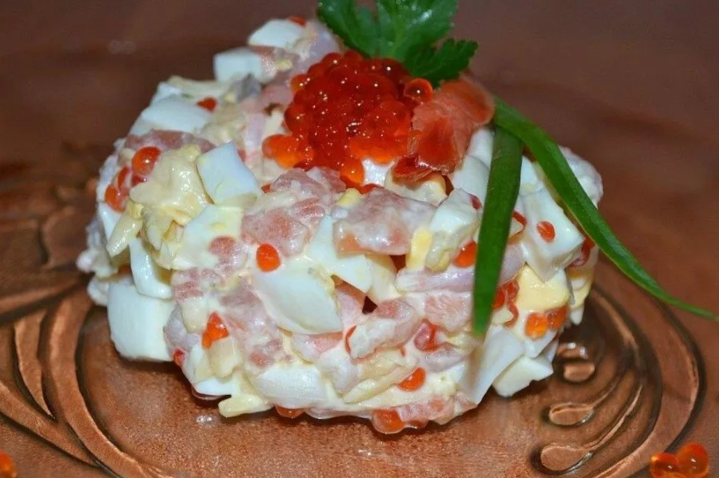 Царский салат с семгой: очень вкусные рецепты