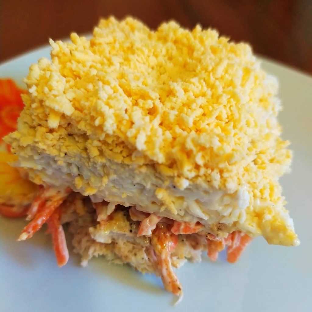 Салат с курицей и корейской морковью «бунито» - пошаговый рецепт, фото
