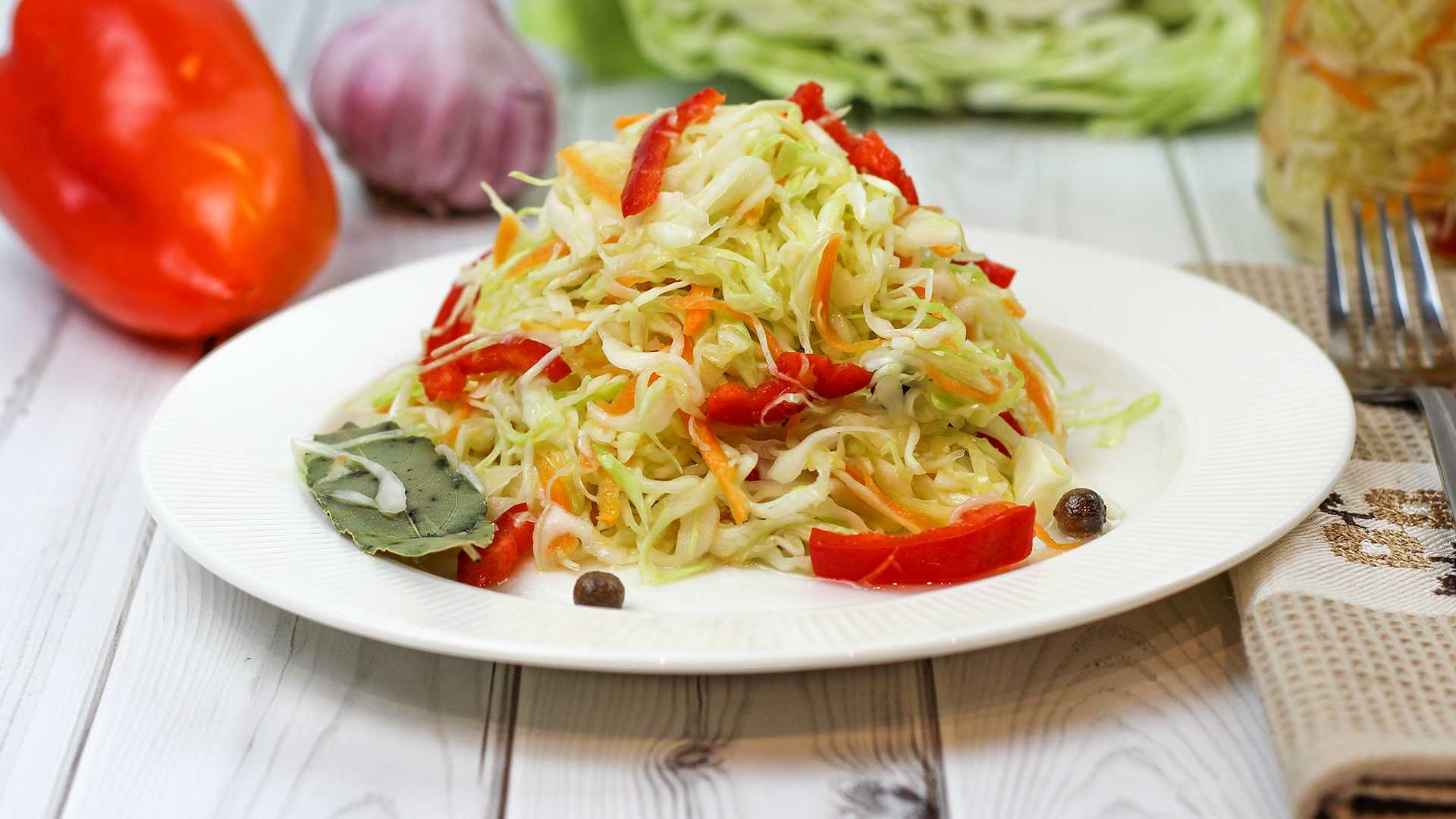 Маринованная капуста со свеклой (быстрого приготовления) - пошаговый рецепт с фото |  закуски