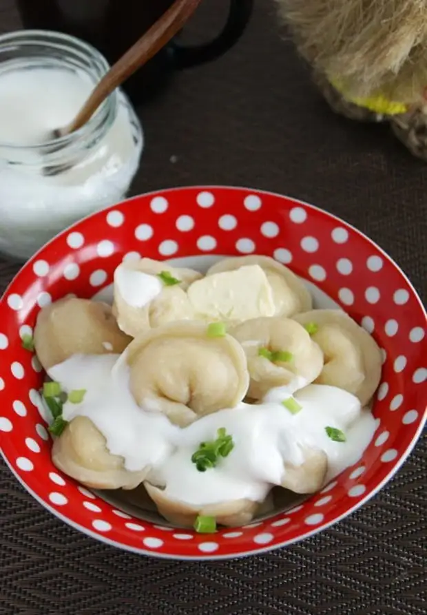Рецепт вареников с картошкой, салом, мясом