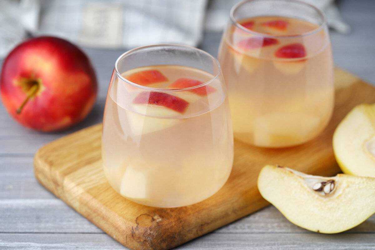Компот из яблок в кастрюле пошаговый рецепт с фото