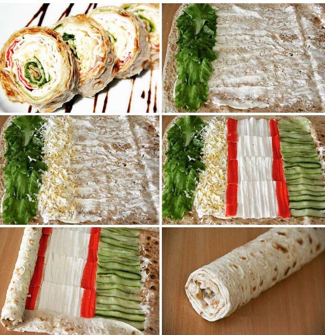 Лаваш с крабовыми палочками – 21 вкусный рецепт закуски от рулета до пирожков (с фото)