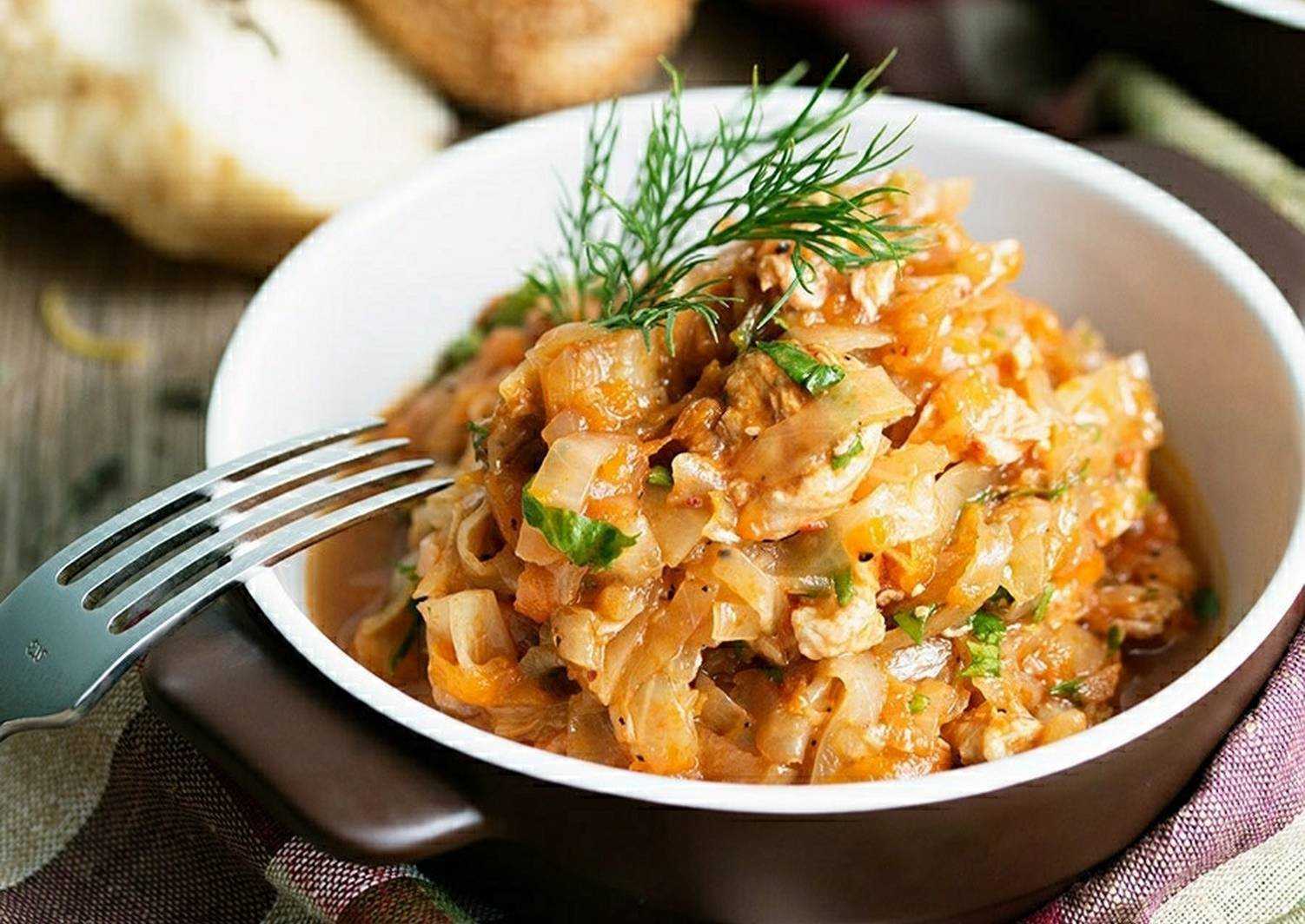 Тушёная капуста "классическая" - очень вкусные рецепты           