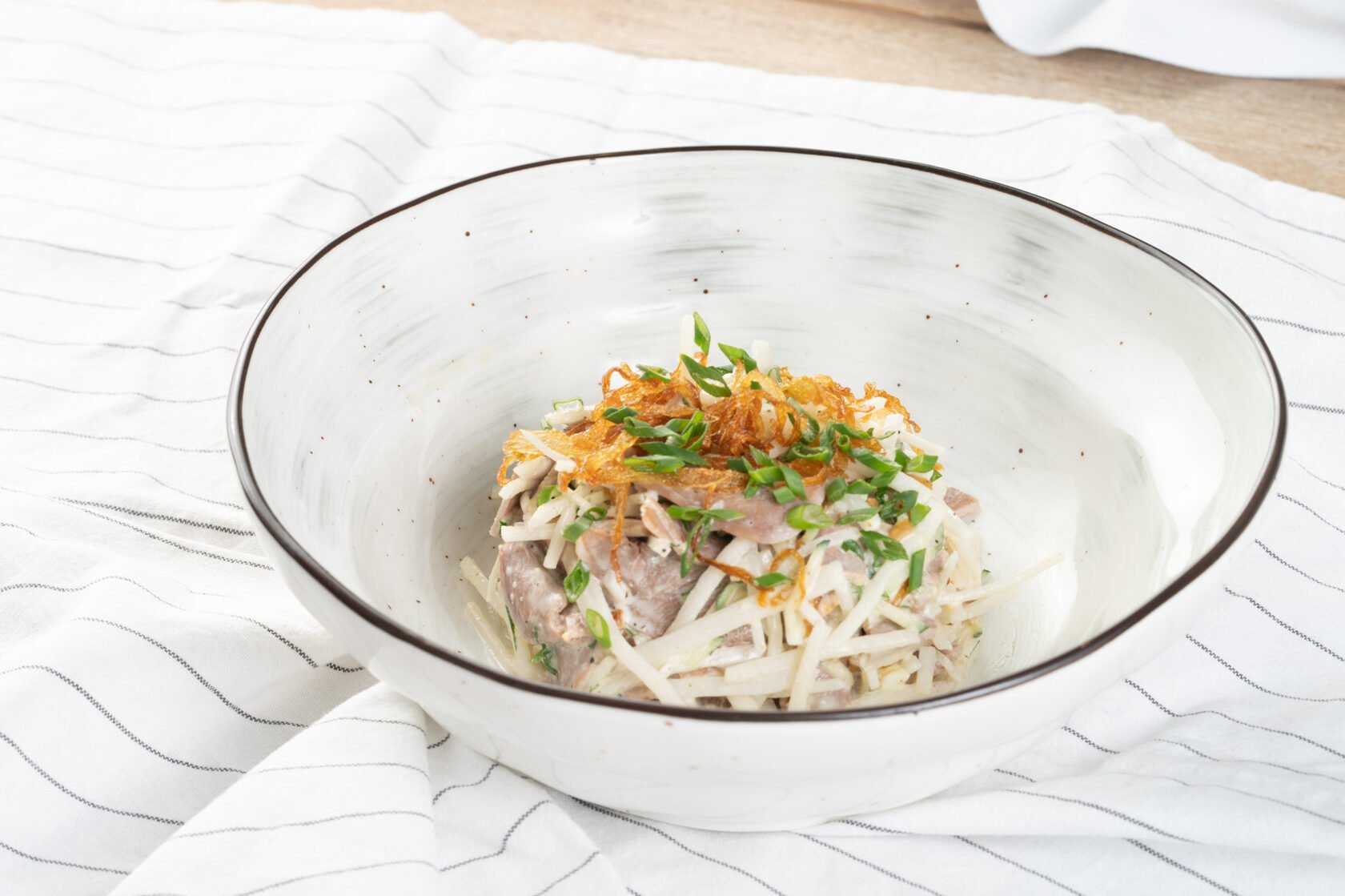 Как приготовить салат «ташкент» и закуски с мясом и редькой