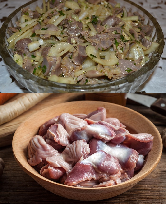 Желудки и сердечки куриные - как приготовить (блюда, рецепт, фото)