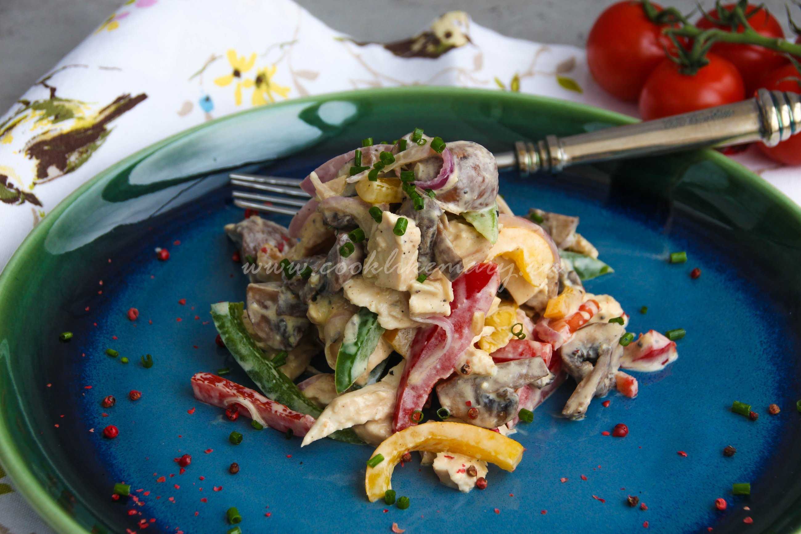 Салат из капусты с куриной грудкой, простые рецепты вкусного салата