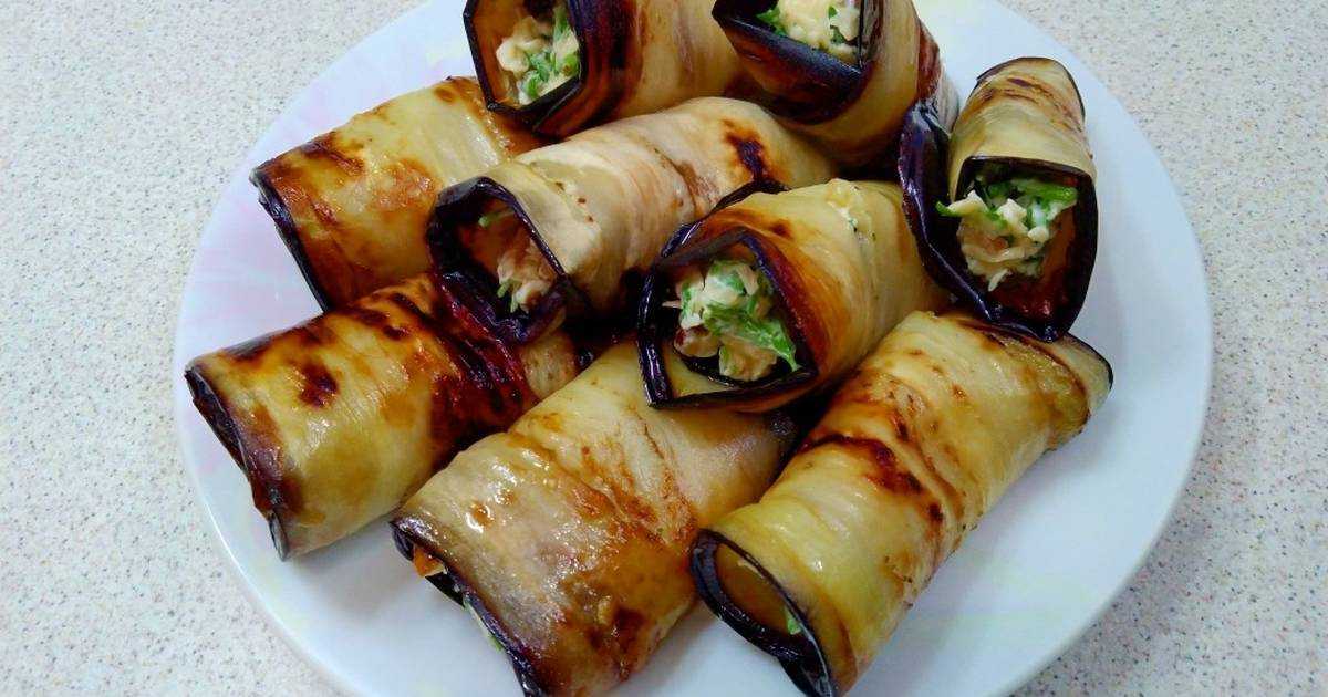 Веер из баклажанов с помидорами и сыром в духовке - 12 пошаговых фото в рецепте