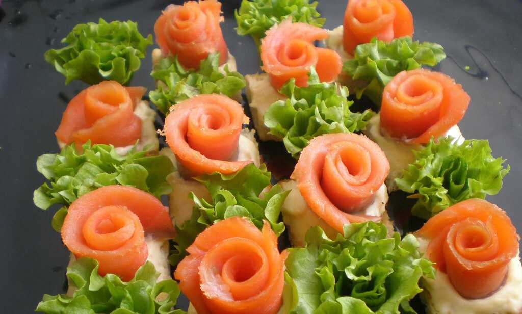 Канапе с красной рыбой – 8 рецептов вкусных и красивых закусок