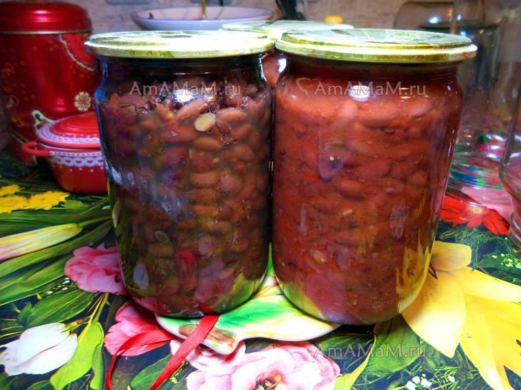 Вкусная фасоль в томате на зиму: рецепты из белых, печеных, красных бобов с соусом