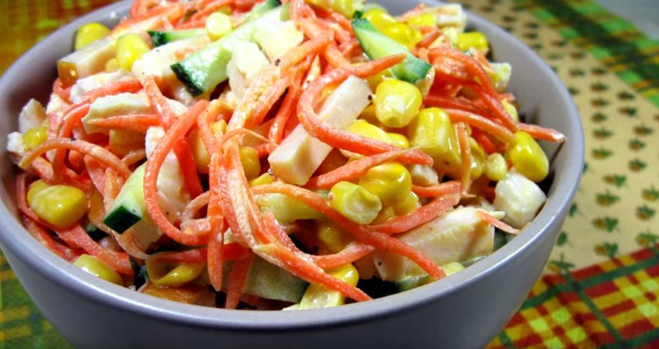 Курица ананас кукуруза салат: рецепт