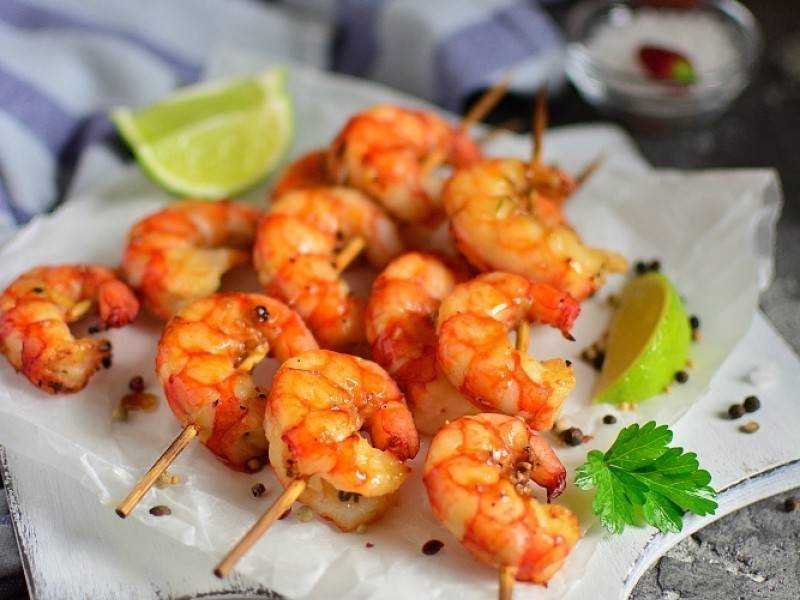 Рецепт шашлыка с креветками