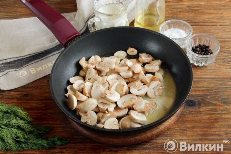 Макароны с шампиньонами. пошаговый рецепт с фото | кушать нет