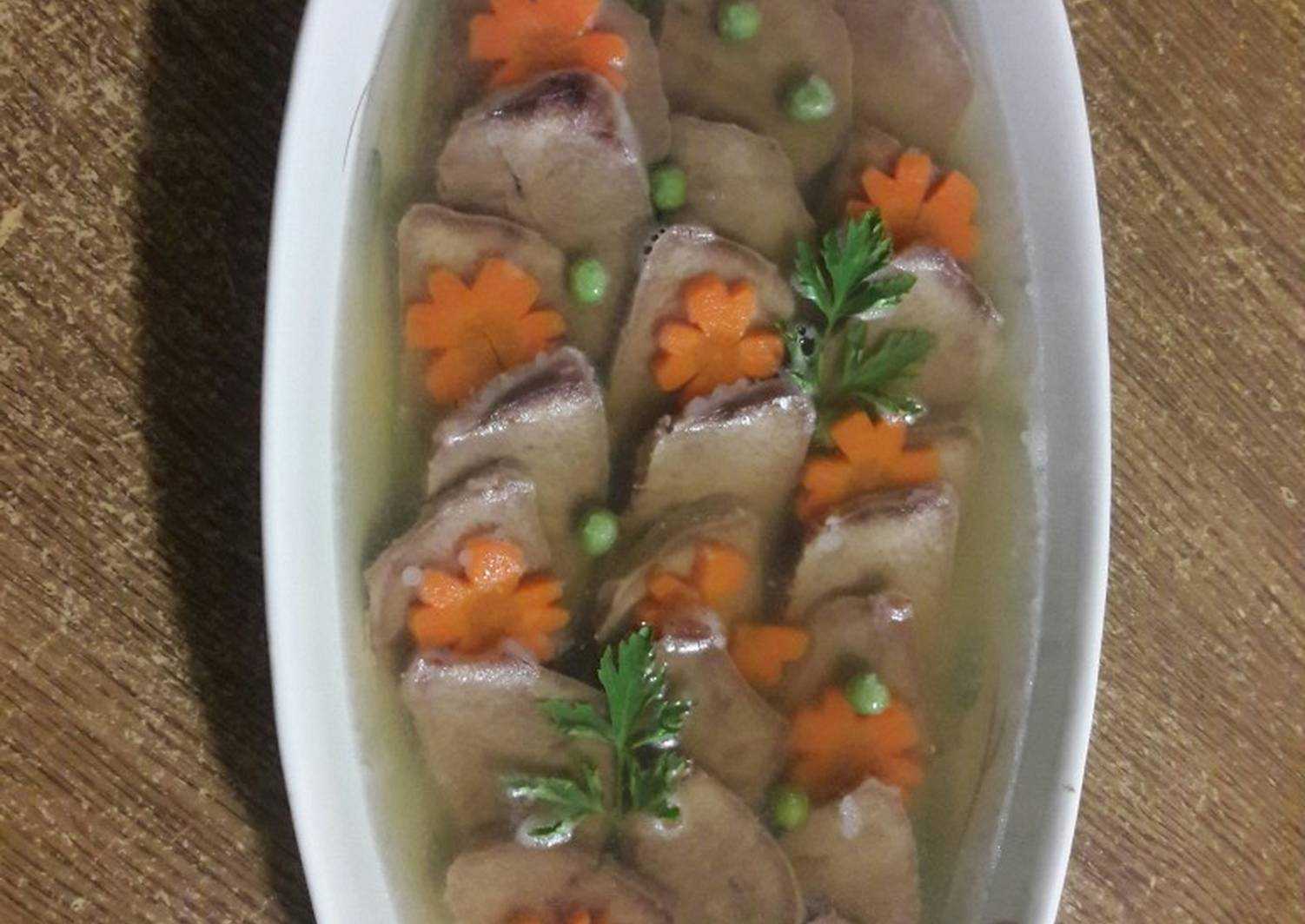 Заливное из языка с желатином