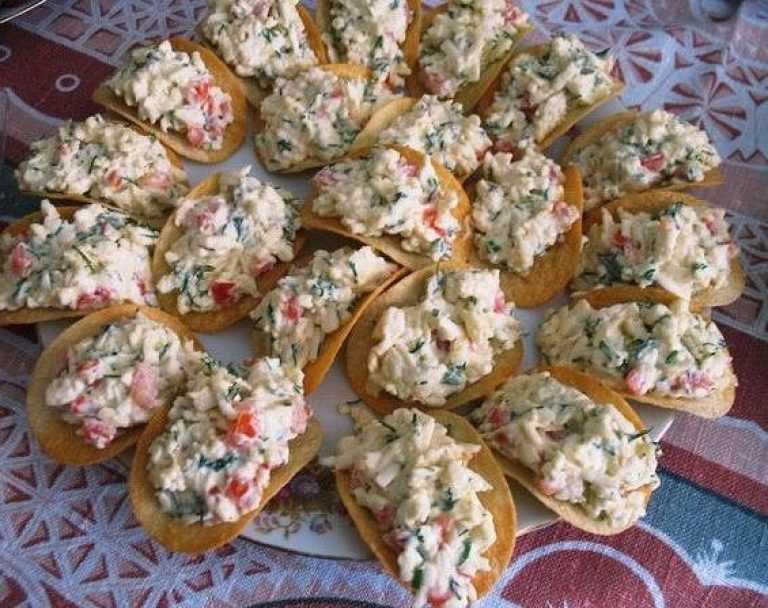 Закуска на чипсах - для фуршетов и не только: рецепт с фото и видео