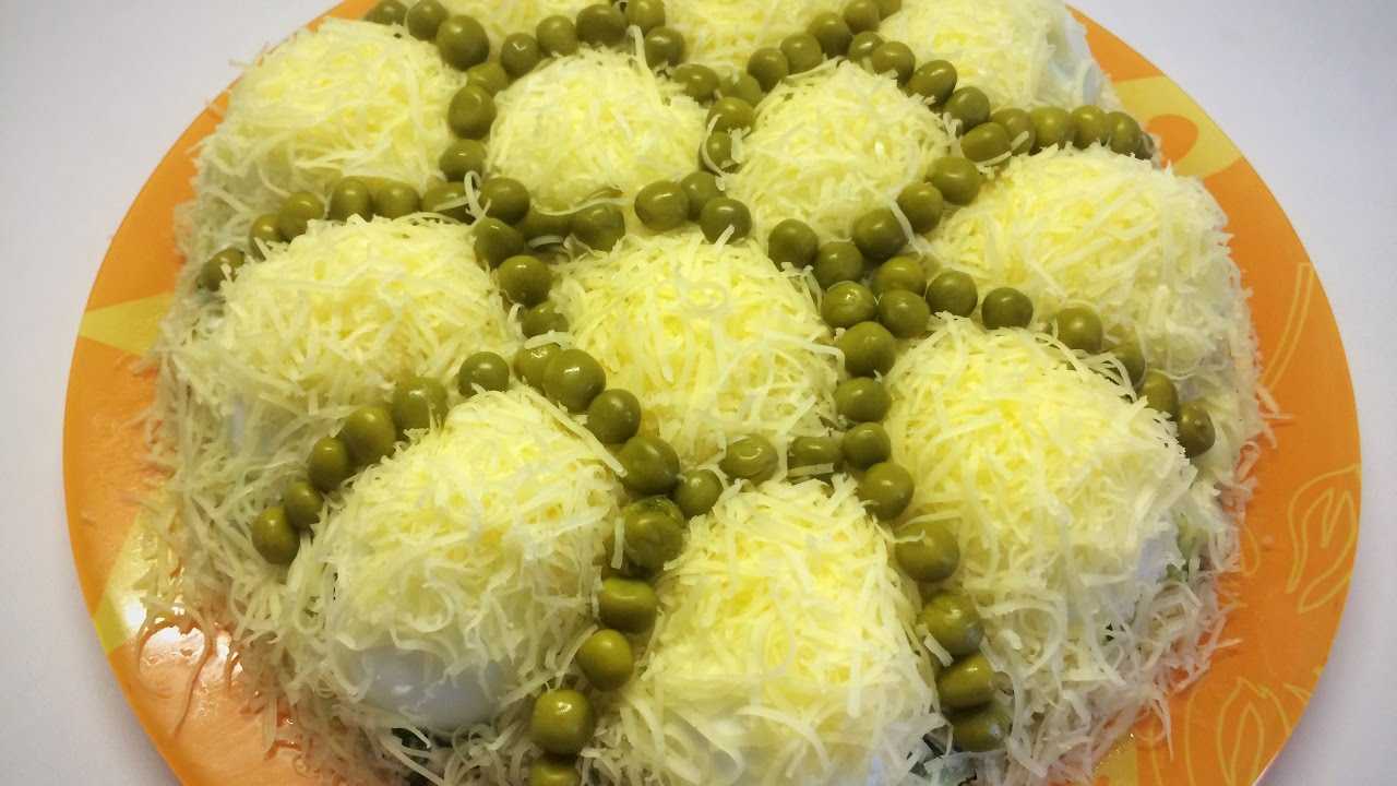 Салат снежные сугробы (классический рецепт с говядиной)