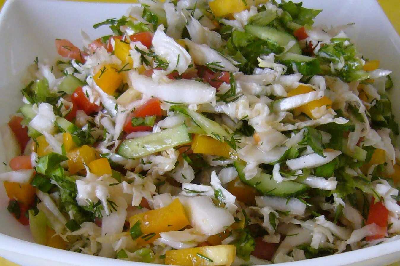 Салаты из пекинской капусты