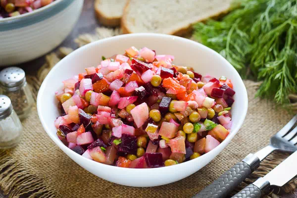 Винегрет без капусты — полезный и вкусный