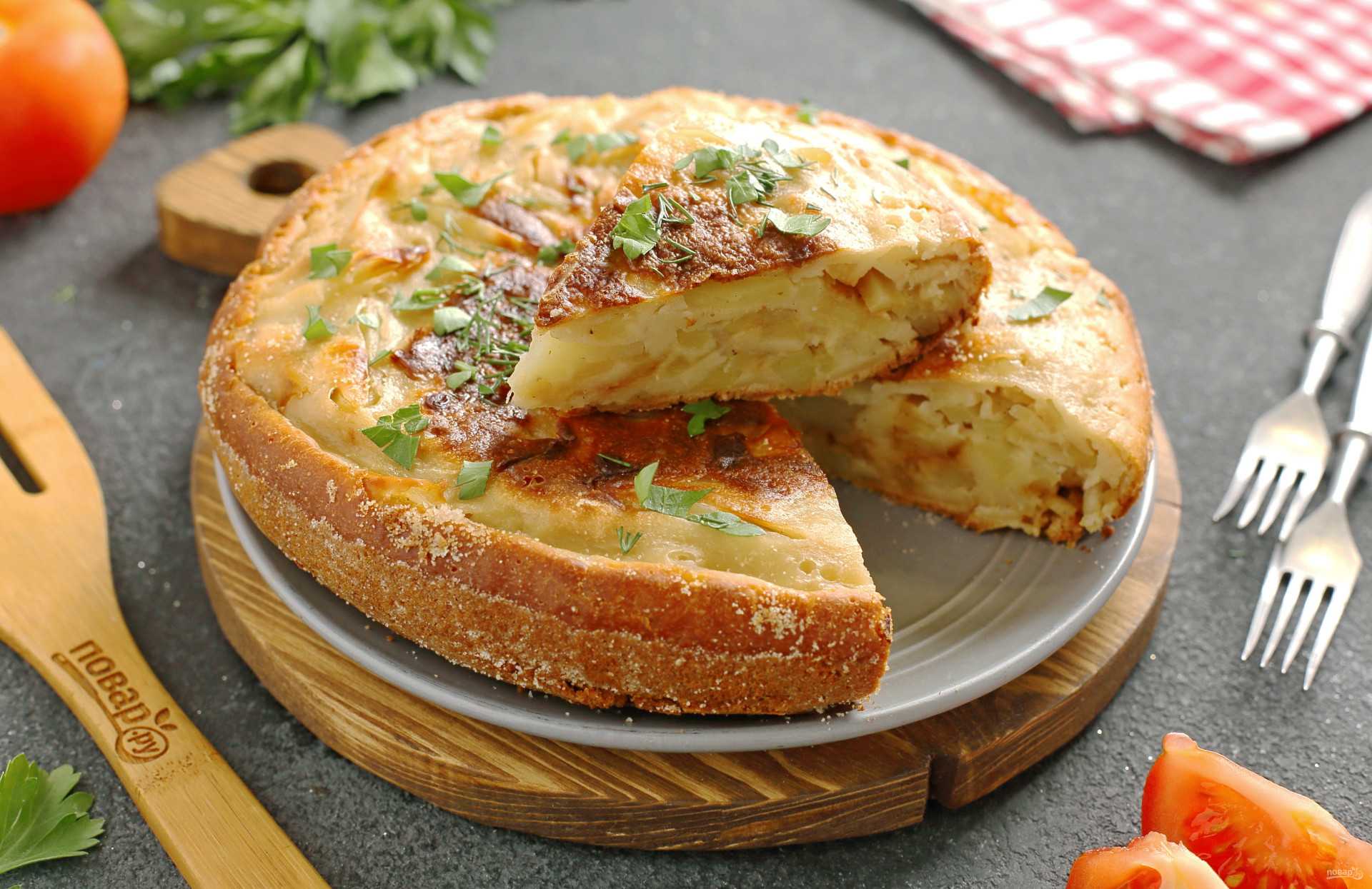 Пирог заливной с картошкой и консервой: пошаговый рецепт . милая я