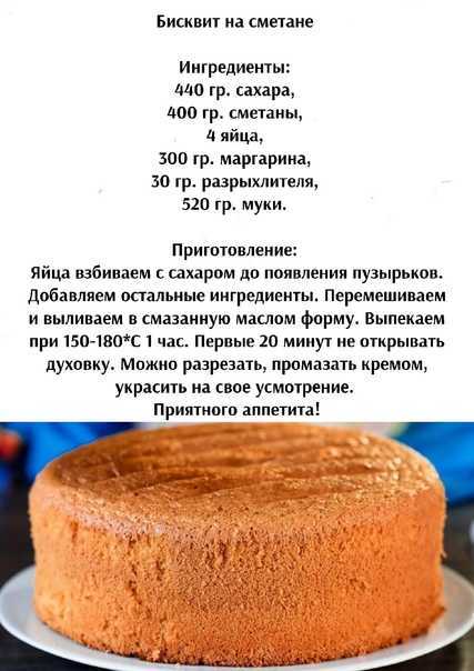 Рецепт классического бисквита который всегда получается