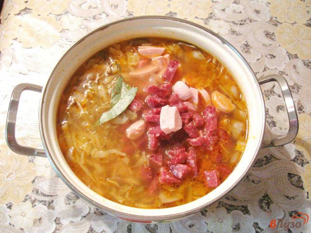 Сборная мясная солянка с капустой — классический рецепт с пошаговыми фото