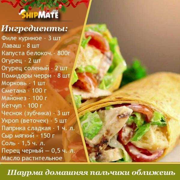Самые вкусные рецепты шаурмы в домашних условиях: топ-10
