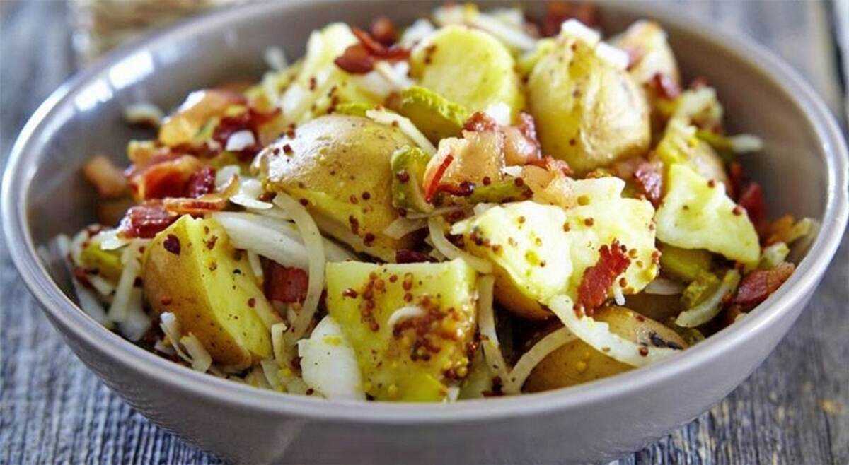 Немецкий картофельный салат (kartoffelsalat) - простой и вкусный рецепт с пошаговыми фото
