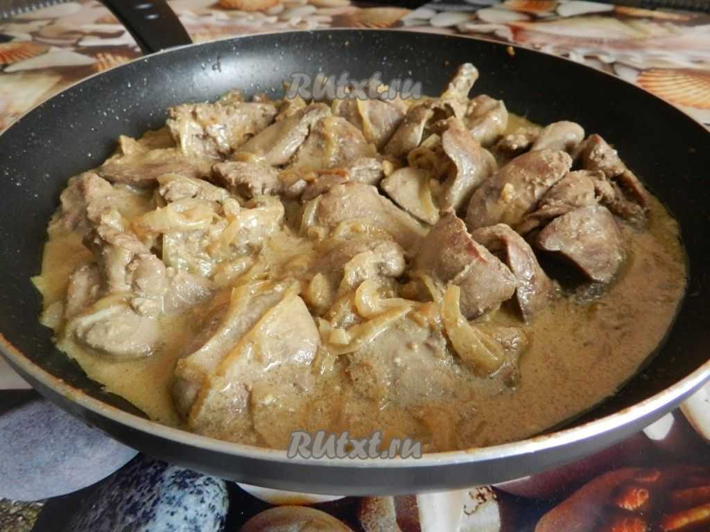 Печень с грибами - 9 рецептов, свиная, говяжья, куриная под соусом