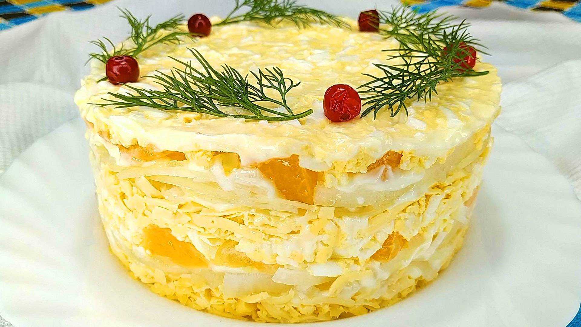 Салат с грибами и курицей слоями — рецепты праздничных салатов