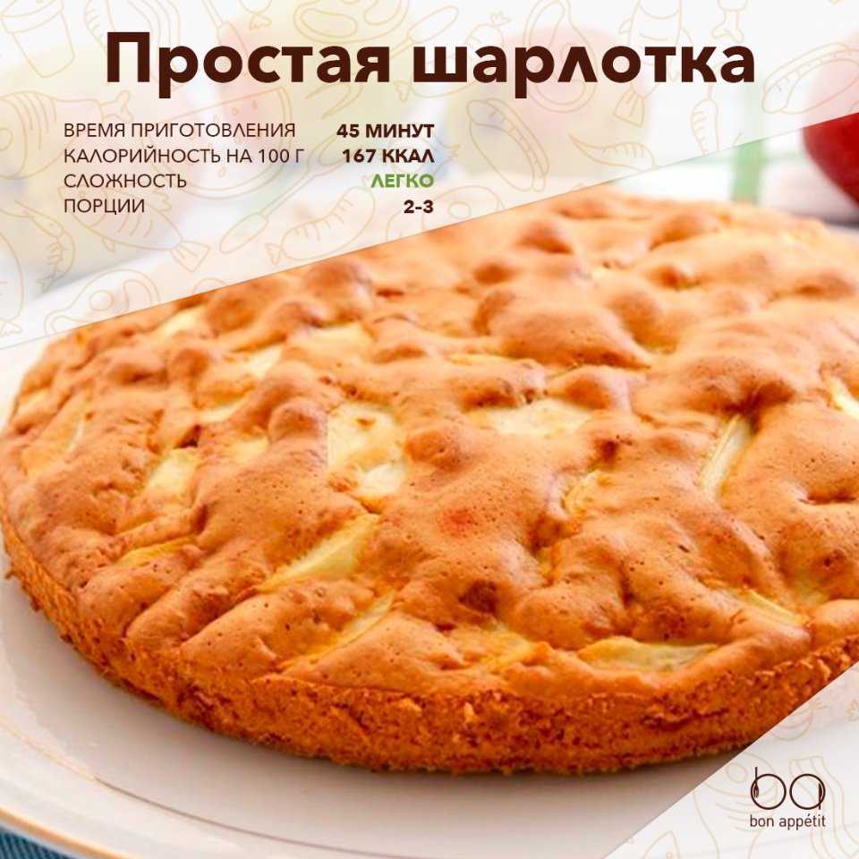 Пп шарлотка с яблоками — 3 варианта рецепта